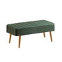 Hanah Home Banco 1070 - 2 Pino Atlántico y Verde 90x46x40 cm